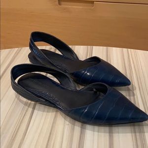 Zara Blue flats (Size 38)